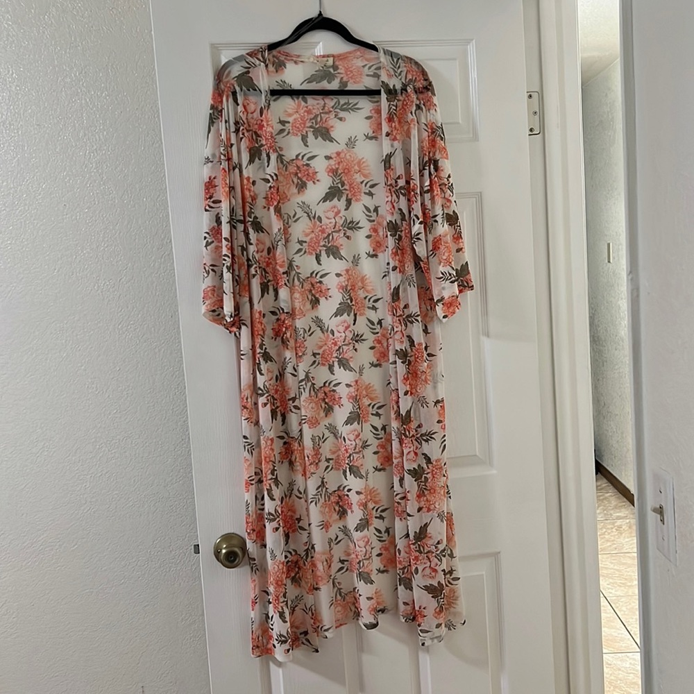 Ultra flirt bikini cover up. Long cardigan.